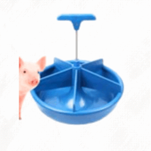 Comedero Tipo Plato Azul para Lechón