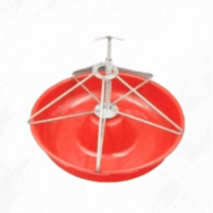 Comedero Tipo Plato Rojo para Lechón